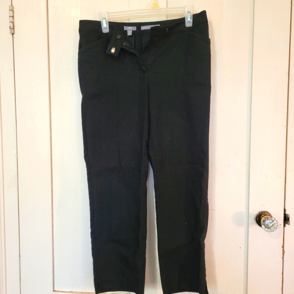 J Jill cropped linen dress pants